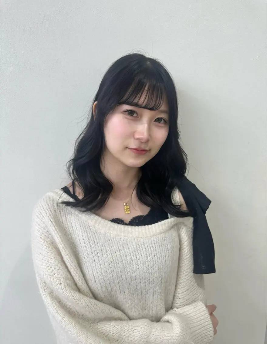セミロング カラー 透明感カラー くびれヘア 韓国風ヘア レイヤーカット ヘアカラー 艶髪／ブリーチ🌟 銀座/HARUKAのヘアスタイル