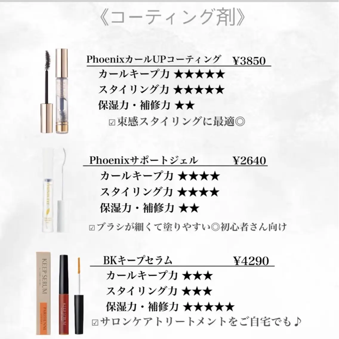マツエク・マツパ TOP BROW 山内のマツエク・マツパデザイン