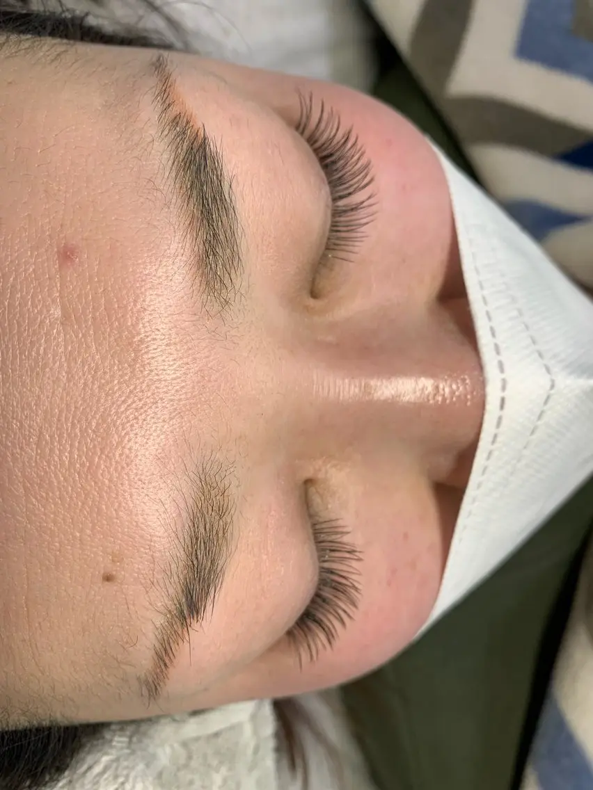 マツエクフラットラッシュ100本andフェイシャルエステ💆‍♀️首から上全て綺麗コースの写真