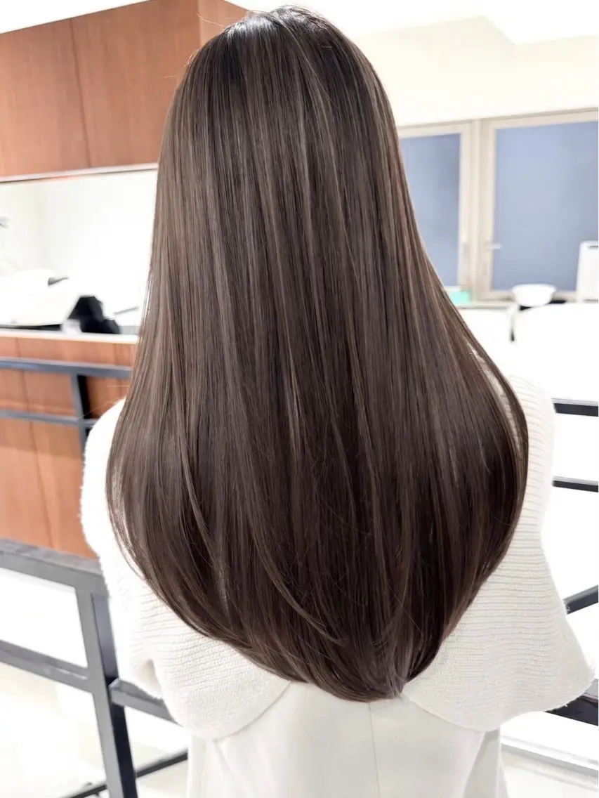 縮毛矯正(美髪ストレート)+5分ヘッドスパorリペアTR※時間指定なしの写真