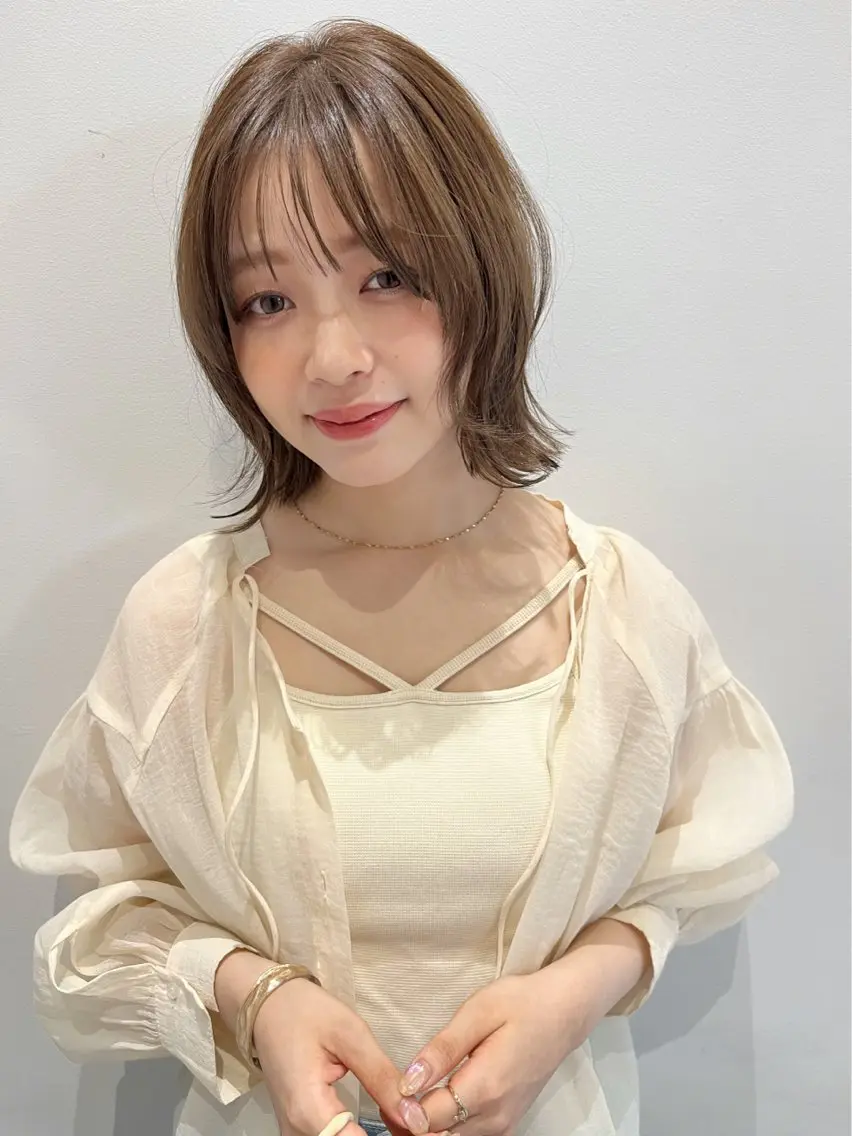 ミディアム カラー ニュアンスヘア☆樋口 希世☆のヘアスタイル