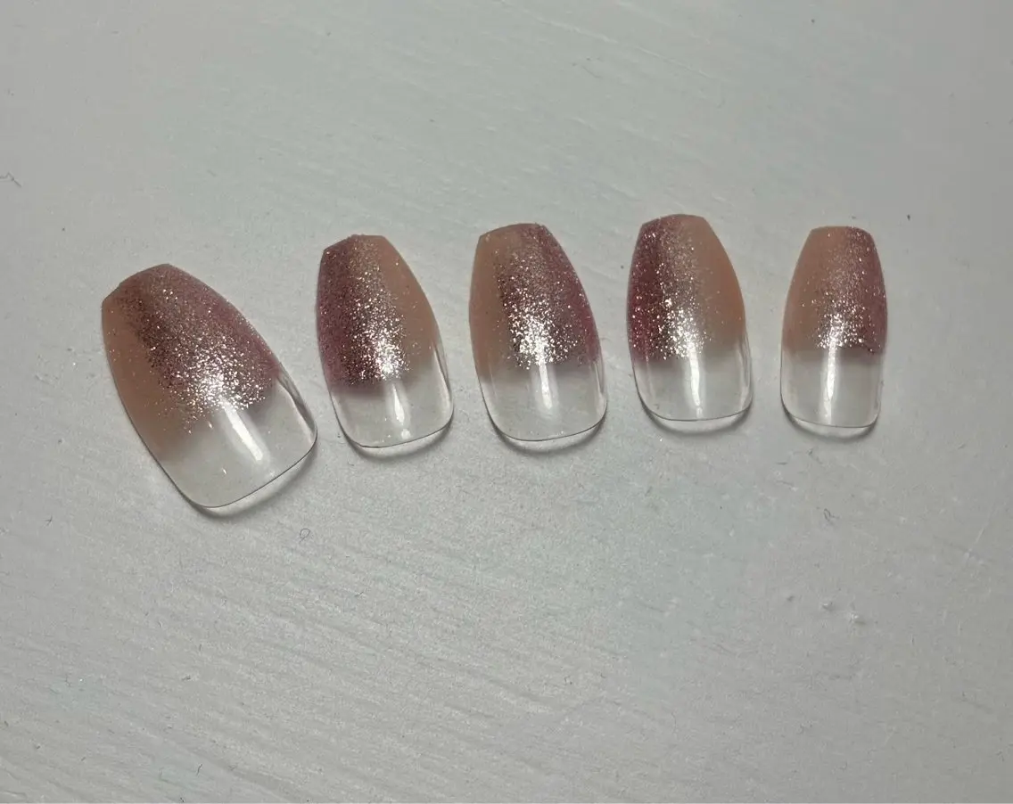 ネイル キラキラネイル ラメ(グリッター) ピンク SUI nailのネイルデザイン