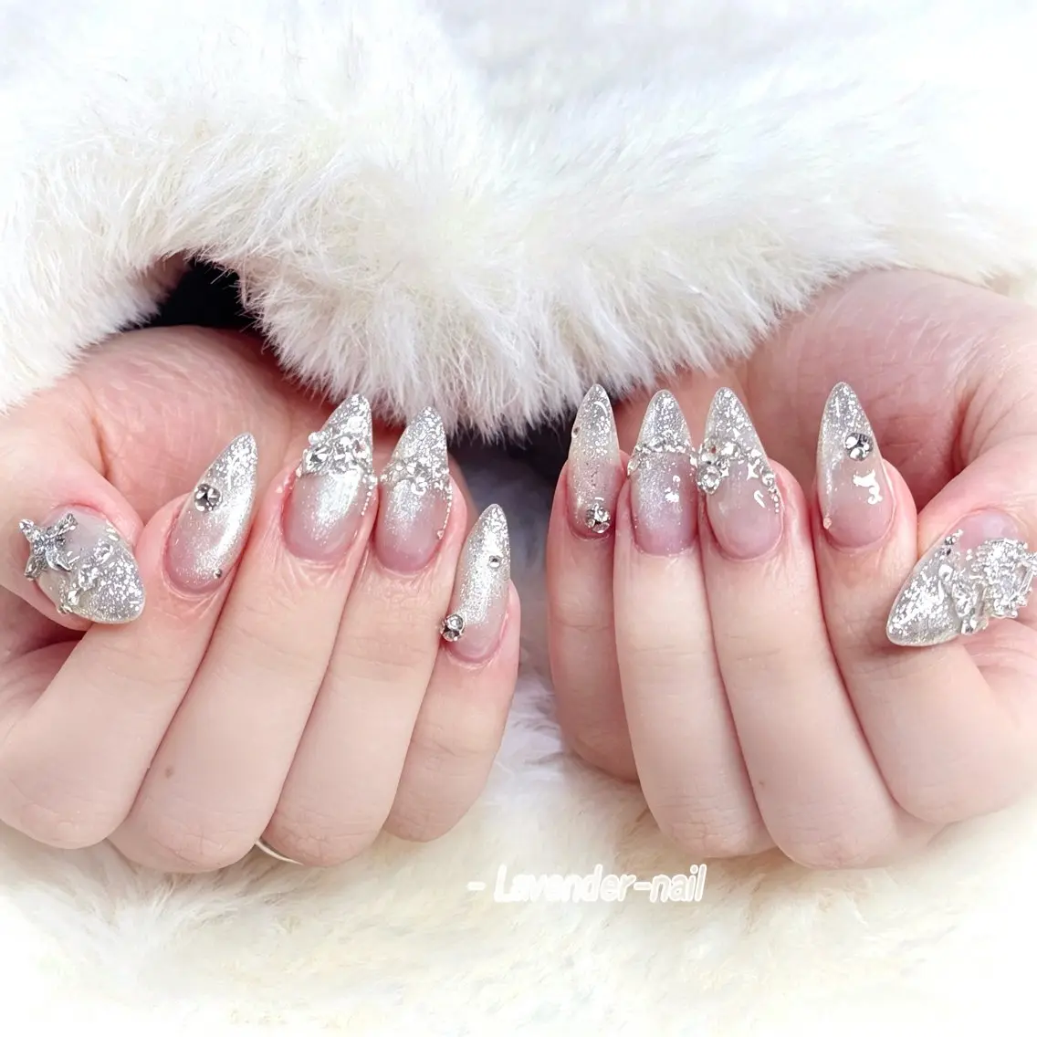 ネイル ハンドネイル Lavender nail·中島公園のネイルデザイン