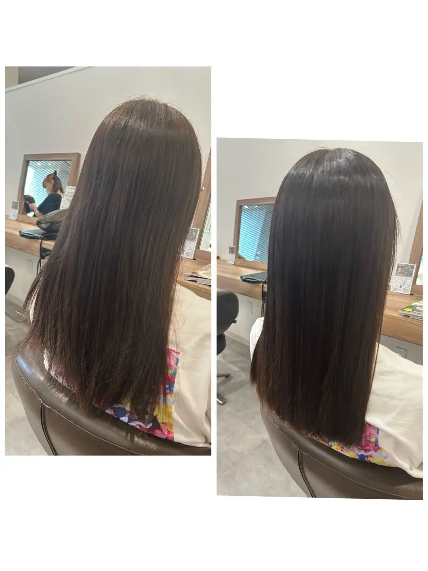 ロング カラー やまこし 美裕樹のヘアスタイル