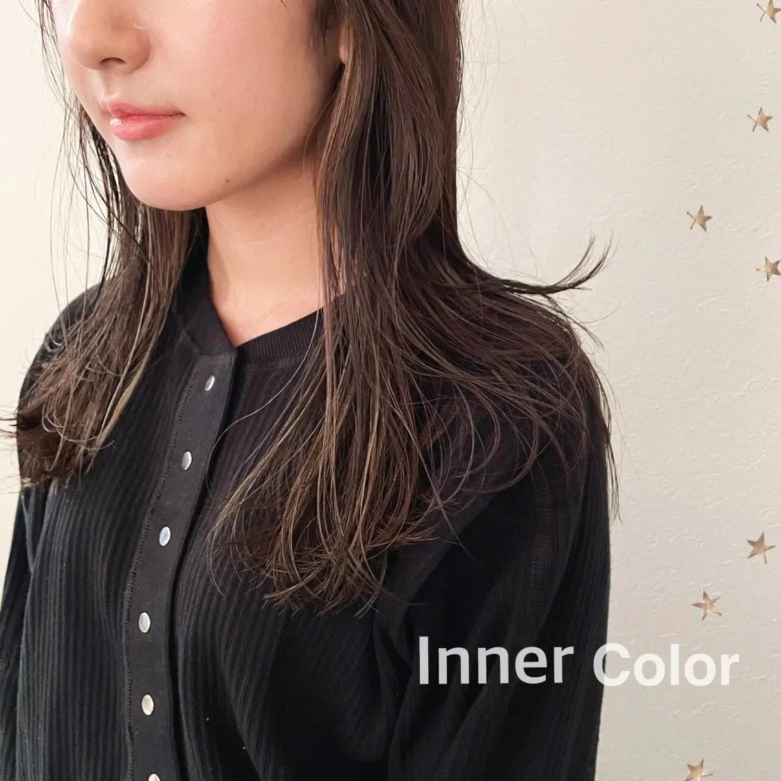 セミロング カラー カット ヘアカラー 市川 千夏のヘアスタイル