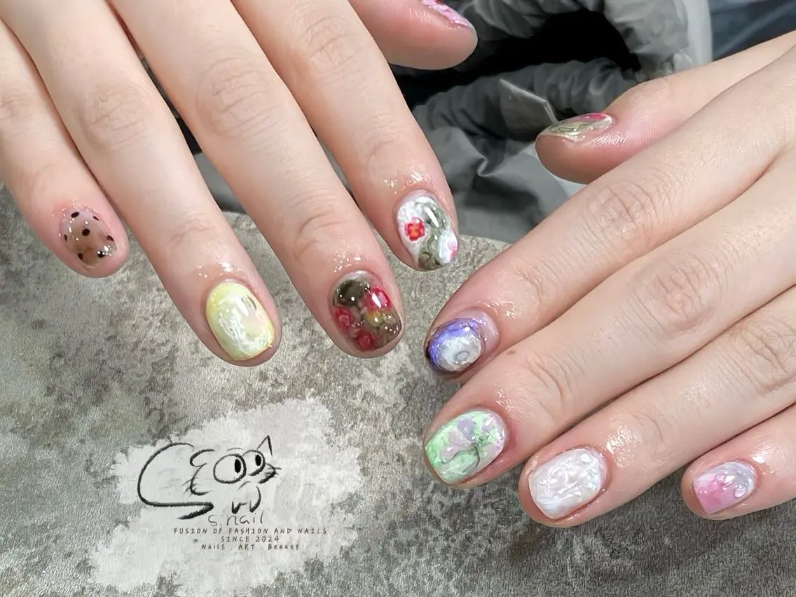 ネイル チークネイル フレンチネイル グラデーション マグネットネイル ワンカラーネイル S.nail _のネイルデザイン
