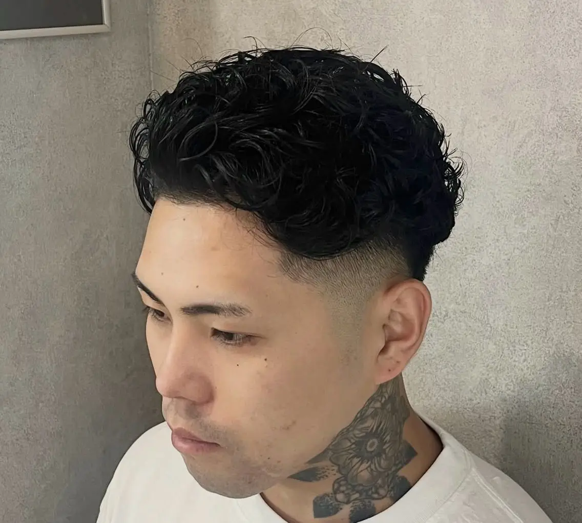 ショート パーマ メンズ 田上 雄貴 横浜関内/床屋のヘアスタイル