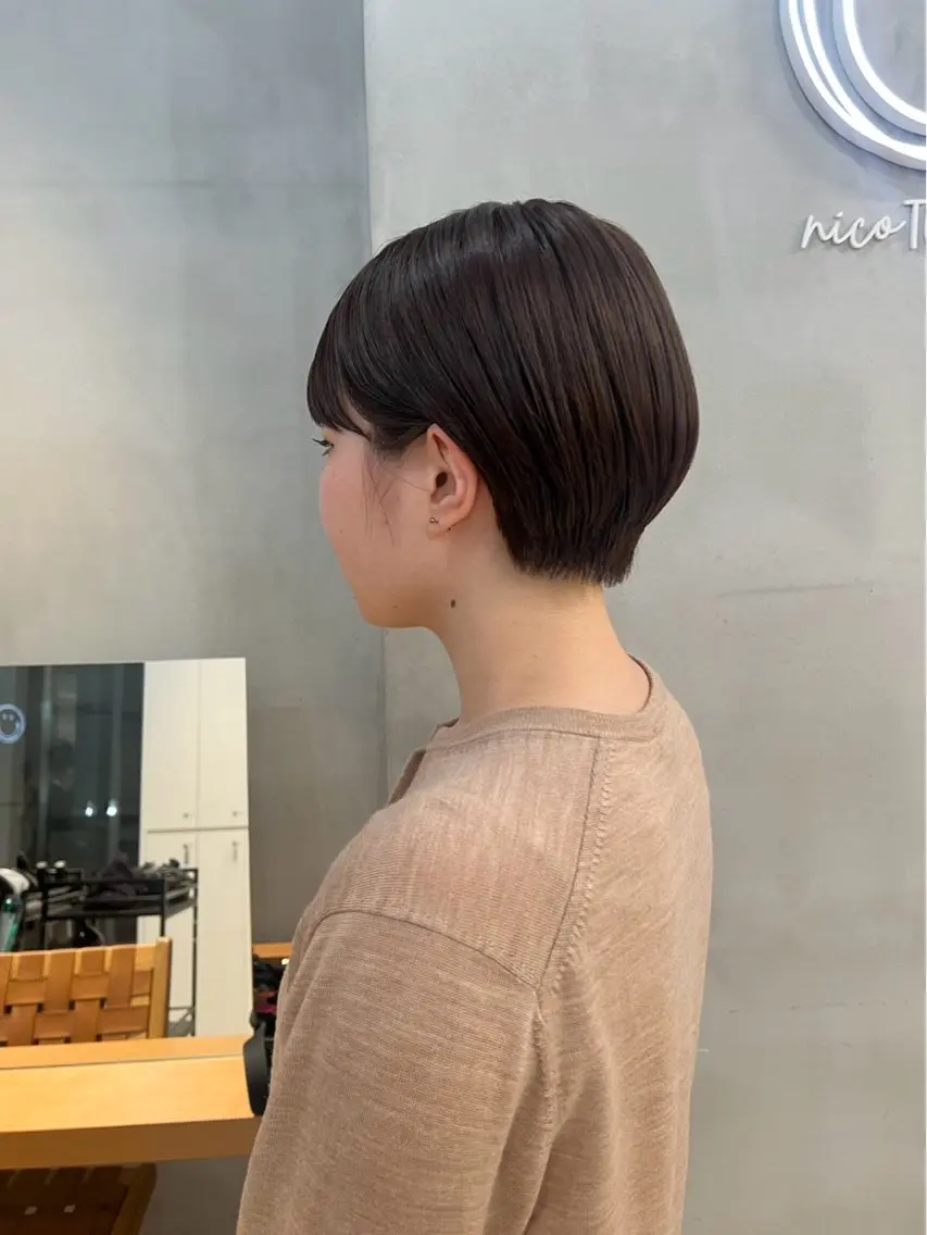 ショート 横浜/メンズカット 曲がる縮毛矯正のヘアスタイル