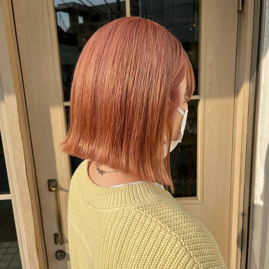 ショート カラー ブリーチ ピンクカラー ヘアカラー MAI ROCCO3rdのヘアスタイル