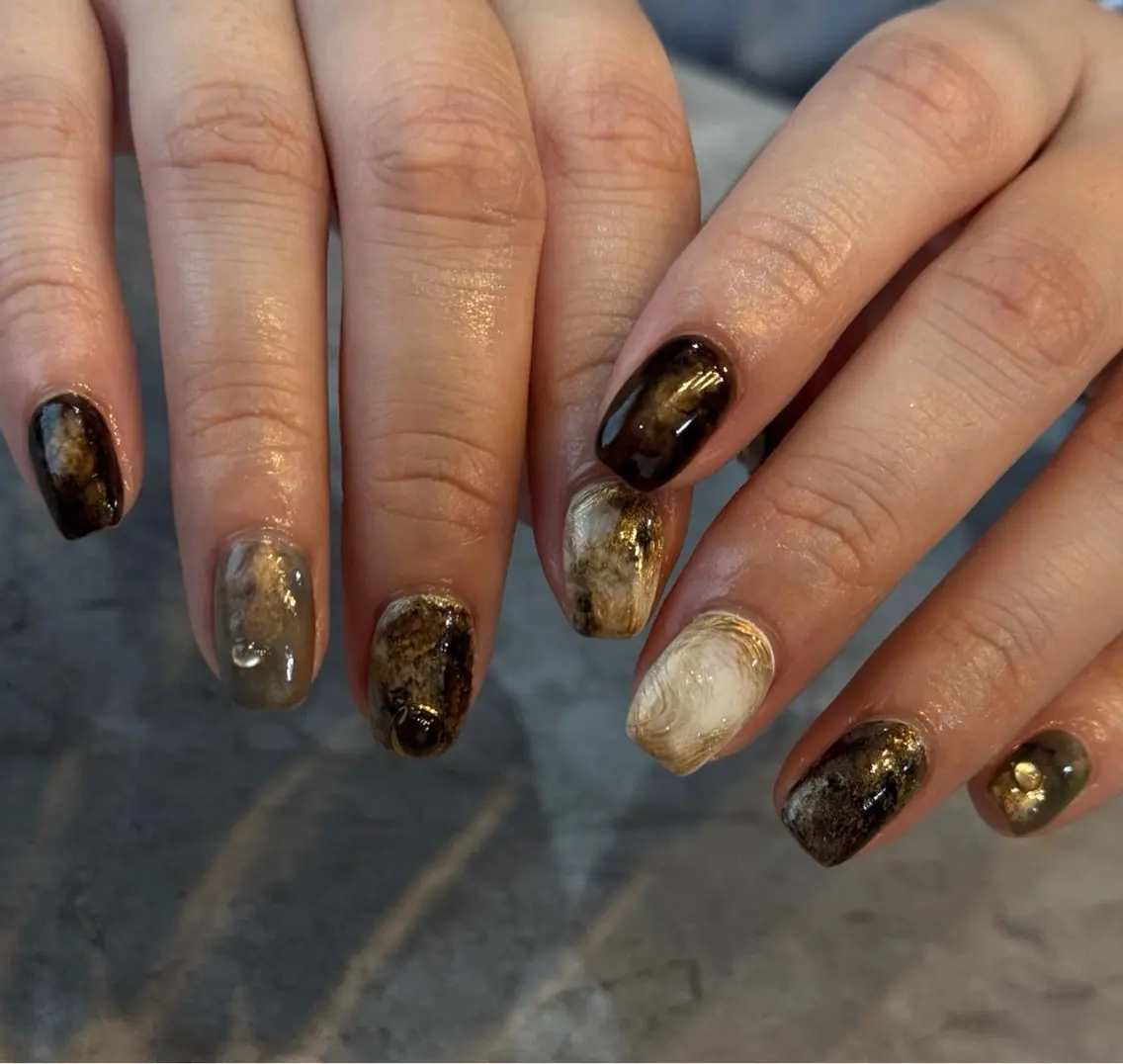 ネイル ニュアンスネイル ハンドネイル Blé nailのネイルデザイン