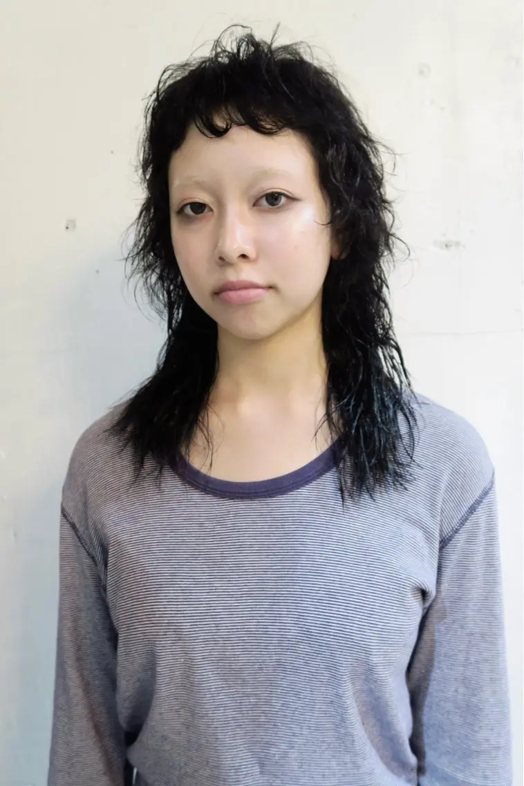 ミディアム パーマ カット パーマ トリートメント マツザキ マナトのヘアスタイル