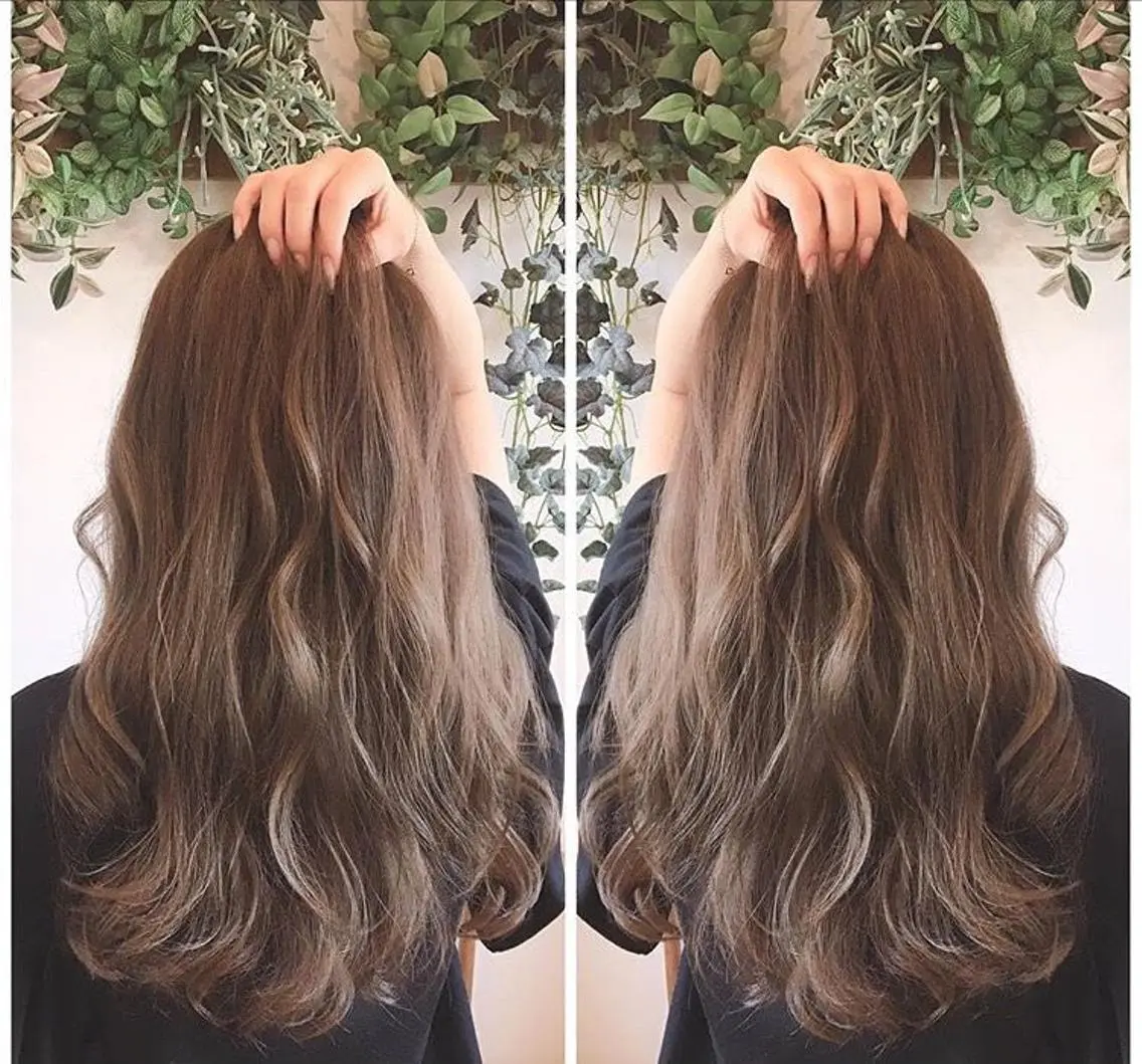 ロング カラー パーマ ヘアアレンジ メンズ キッズ マツエク・マツパ ベージュカラー 田中 裕士のヘアスタイル