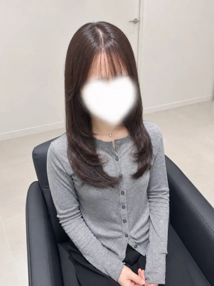 ロング カラー ヘアカラー トリートメント IENA髪質改善 honokaのヘアスタイル