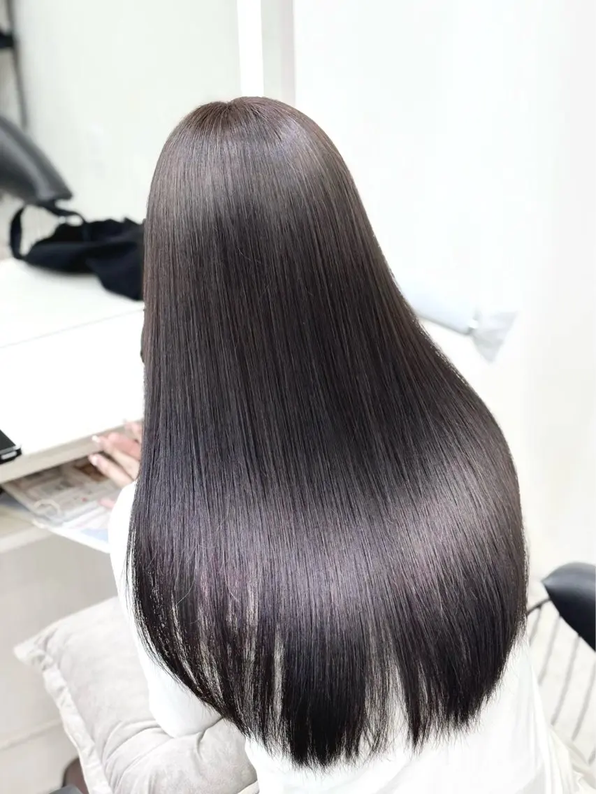ロング 縮毛矯正 透明感カラー/銀座 /Kazukiのヘアスタイル