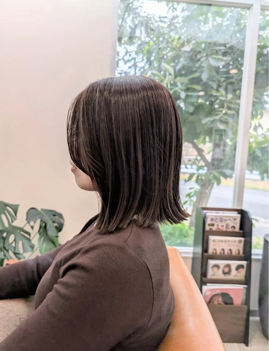 ミディアム ボブ 外ハネヘア 矢部 江里奈のヘアスタイル