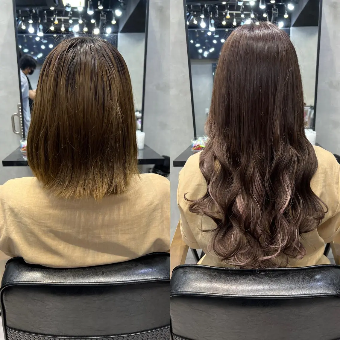 ロング カラー ヘアアレンジ シールエクステ アッシュ バレイヤージュ ベージュカラー ブリーチ カット ヘアカラー エクステ ar+ ❤︎ maiのヘアスタイル