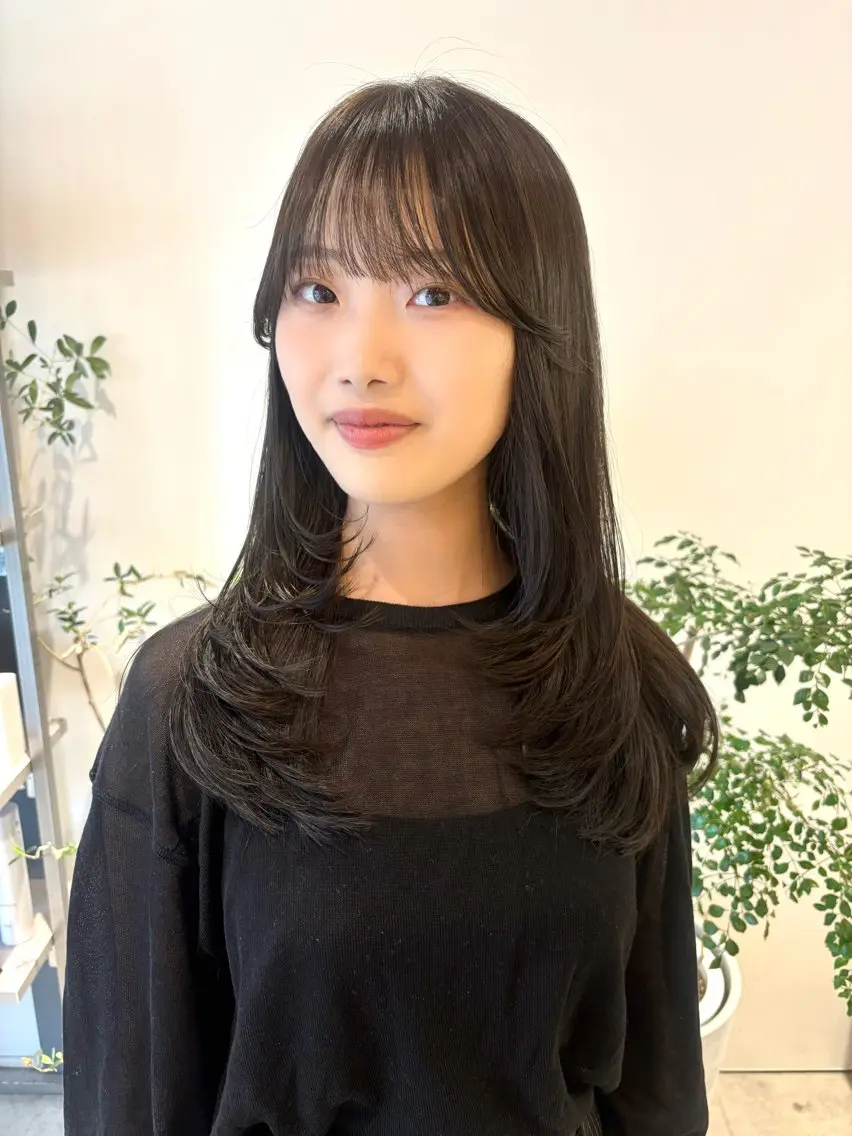 ロング カラー ハイレイヤー レイヤーカット カット ヘアカラー 透明感カラー/ レイヤーkotonoのヘアスタイル