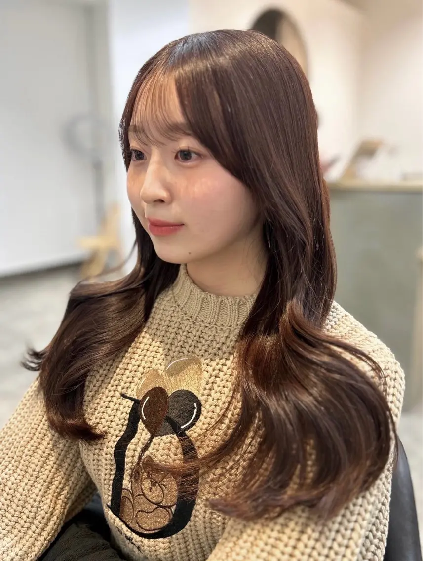 カラー 透明感カラー୨୧ 松山理桜🩰˖ ࣪⊹のヘアスタイル