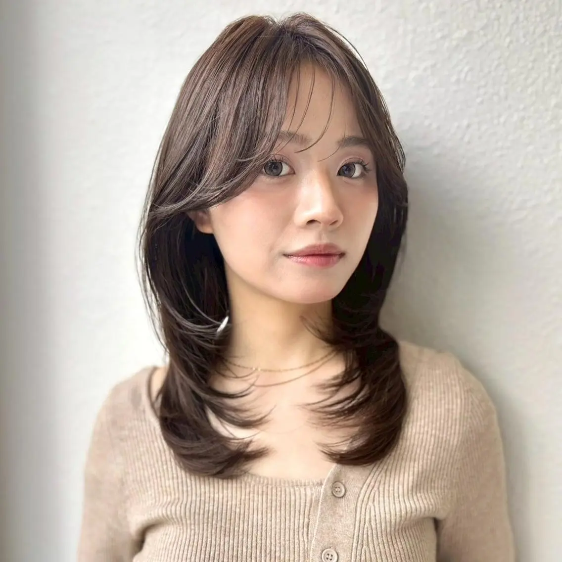 セミロング レイヤーカット/韓国 🤎きのした いちかのヘアスタイル
