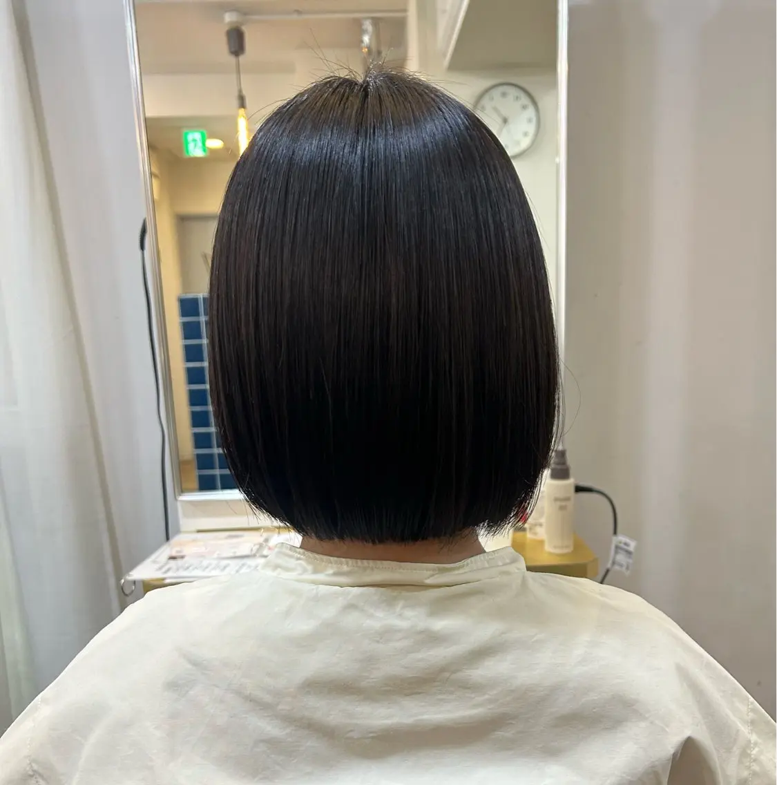 ショート ボブ くびれヘア 顔周りカット 髪質改善 韓国風ヘア ブリーチなしベージュ /ヘアセット/ミユのヘアスタイル