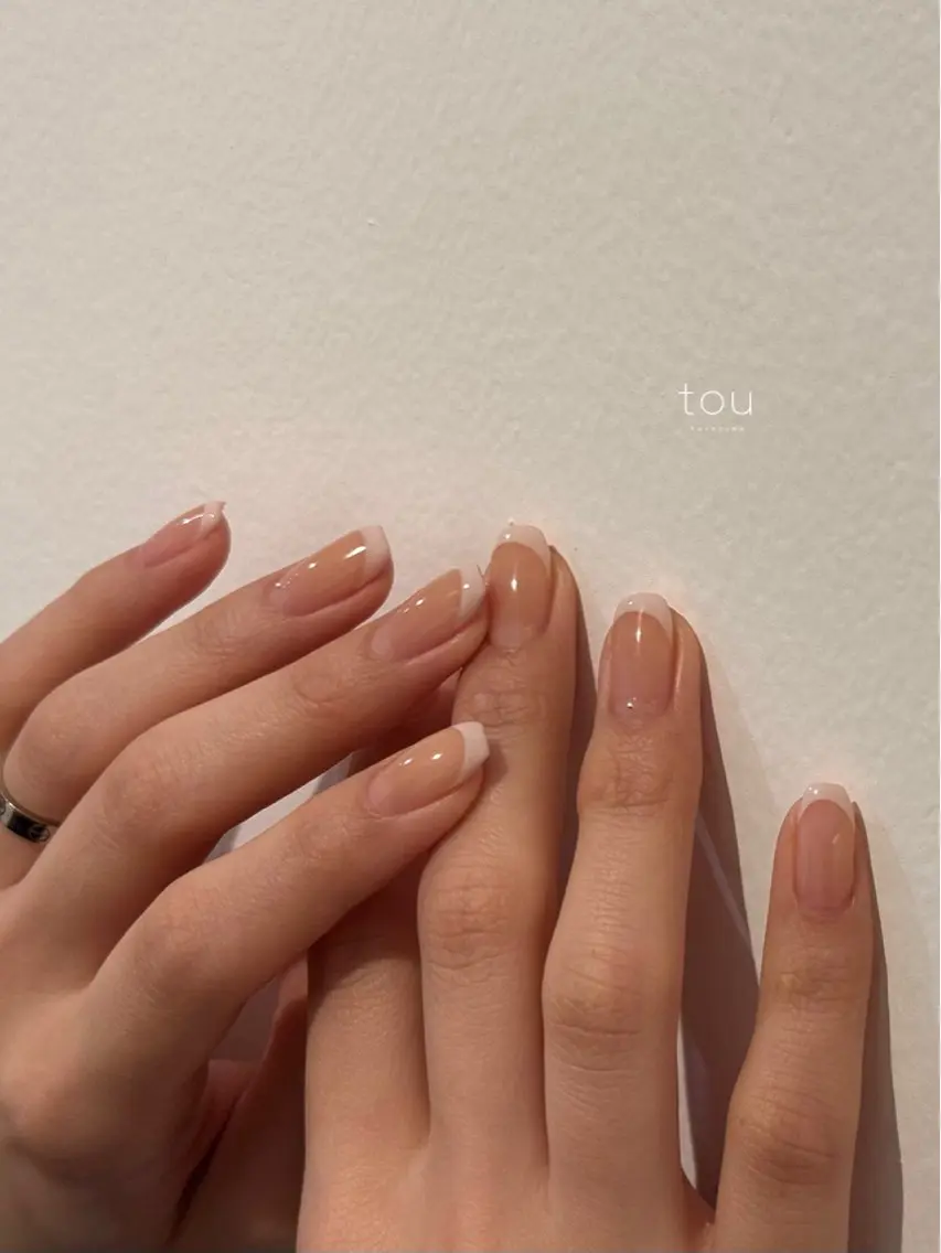 【6/1.4.5限定✨】𝐡𝐚𝐧𝐝｜美爪魅せお上品フレンチネイル🕊️🩰 お会計¥7,700→¥6,100の写真