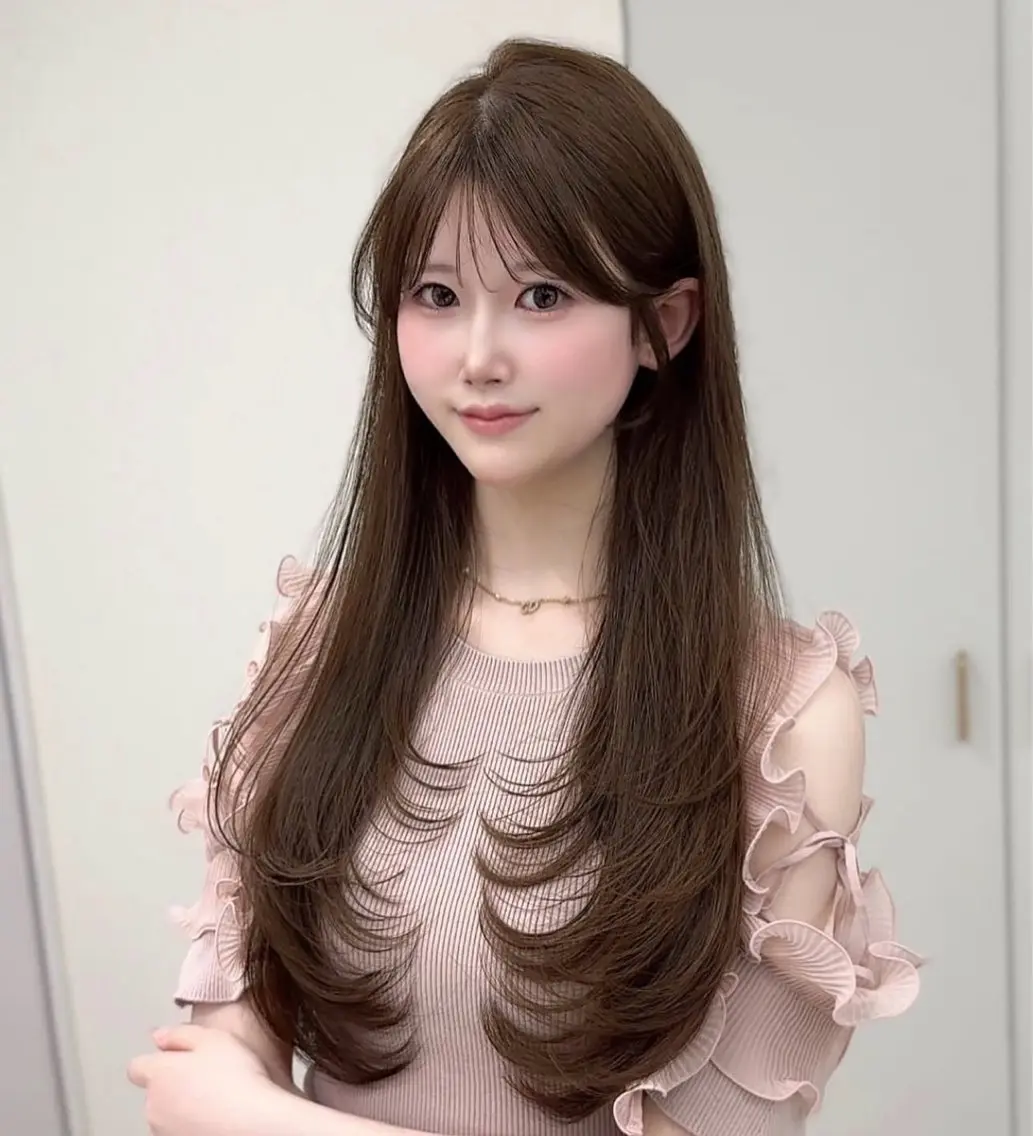 ロング カラー ヘアアレンジ ロングレイヤー レイヤーカット ロング 今だけ無料カット募集 💫KEISHIのヘアスタイル