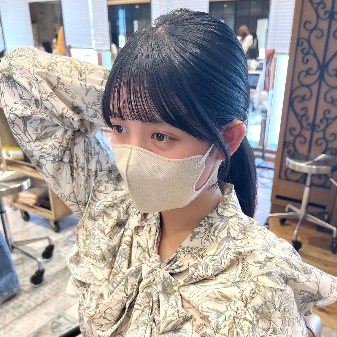 ミディアム 顔周りカット レイヤーカット 🧡くびれヘア/前髪 顔周り🧡久原結衣のヘアスタイル