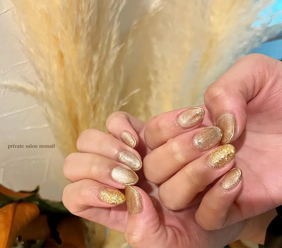 ネイル マグネットネイル ハンドネイル nail salon monailのネイルデザイン