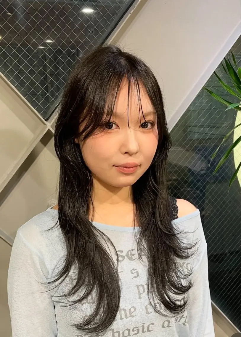 ロング レイヤーカット 古久保 日音のヘアスタイル