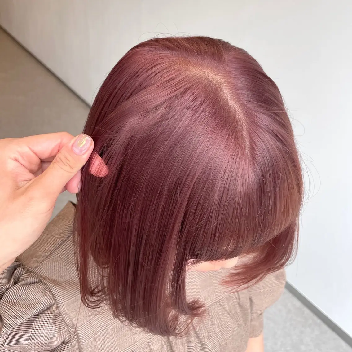 ショート カラー ヘアカラー 心斎橋/ブリーチなし 髪質改善/レイヤーのヘアスタイル