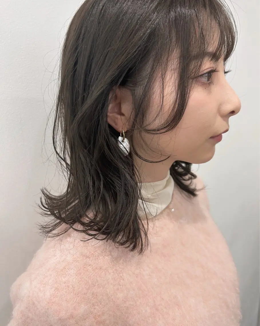 ミディアム カラー カット ヘアカラー 💛🤍U too e’s /店長🧸のヘアスタイル