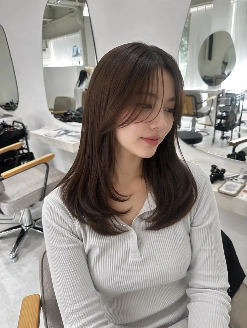 ロング カラー カット ヘアカラー トリートメント むっちー/超高濃度 水素髪質改善サロンのヘアスタイル