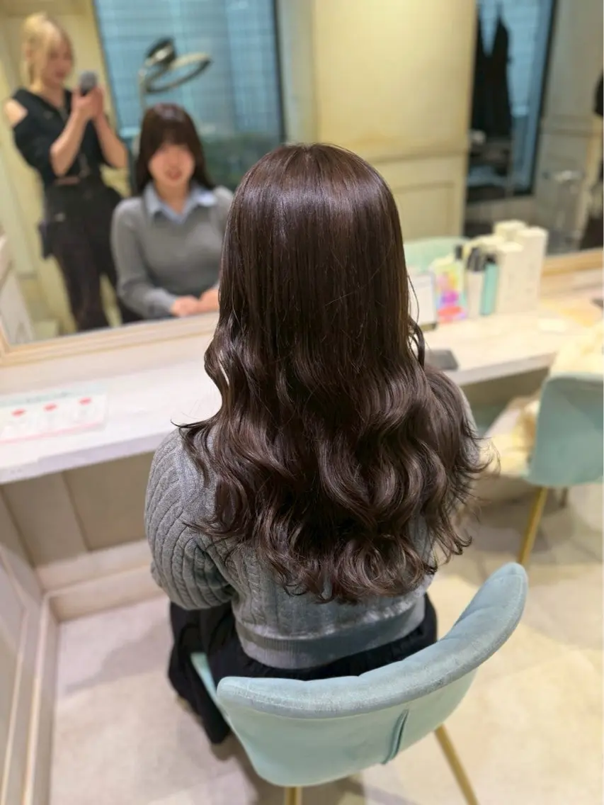 カラー ヘアカラー トリートメント 透明感ツヤカラー/ ゆうな💙のヘアスタイル