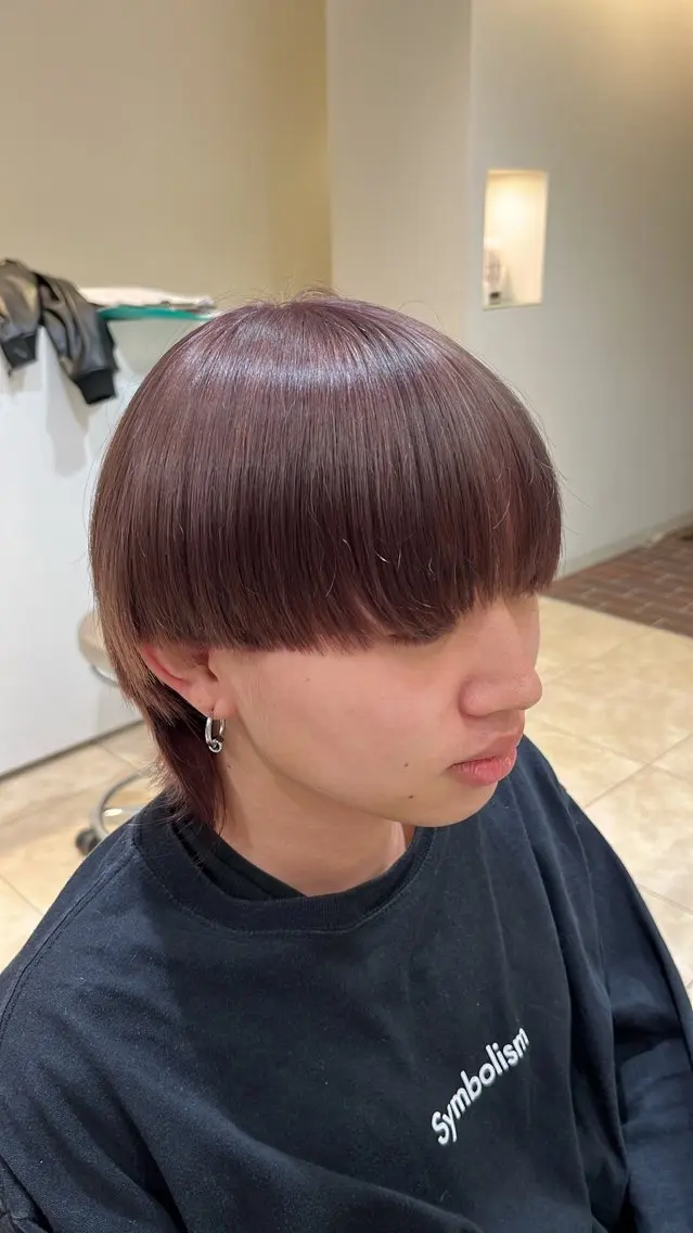 ショート カラー メンズ メンズブリーチ ブリーチ ラベンダーカラー ピンクカラー ピンクラベンダー KOTA / ハイトーン/髪質改善のヘアスタイル
