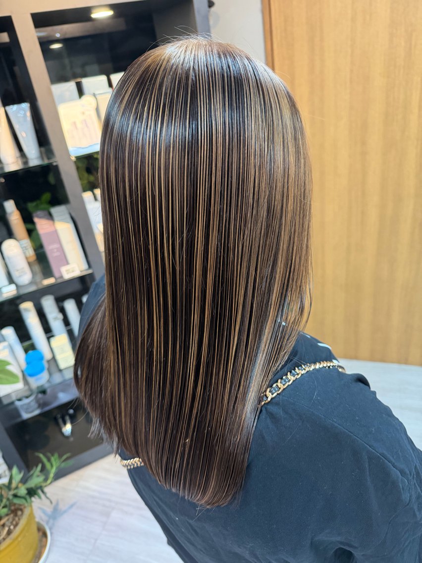 ロング カラー ブリーチ デザインカラー ヘアカラー arika りなのヘアスタイル