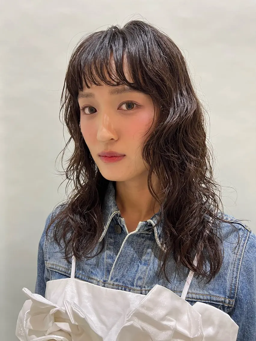 平日限定🌟ハッシュカット🌟ウルフパーマ！周りと差をつけるおしゃれパーマの写真