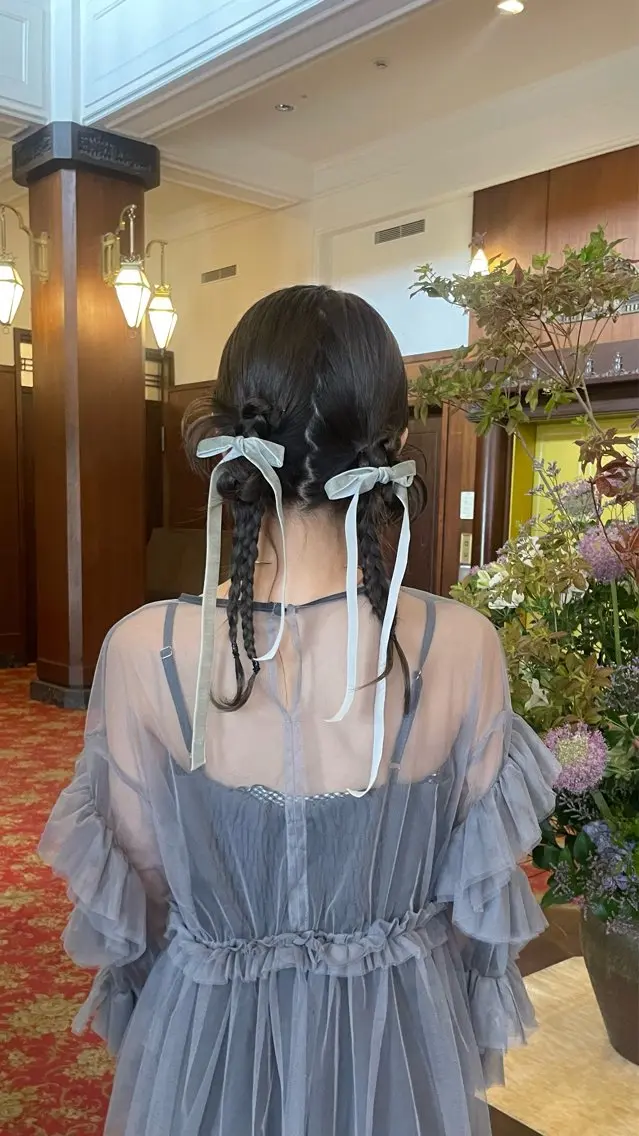 hair arrange" アップスタイルの写真