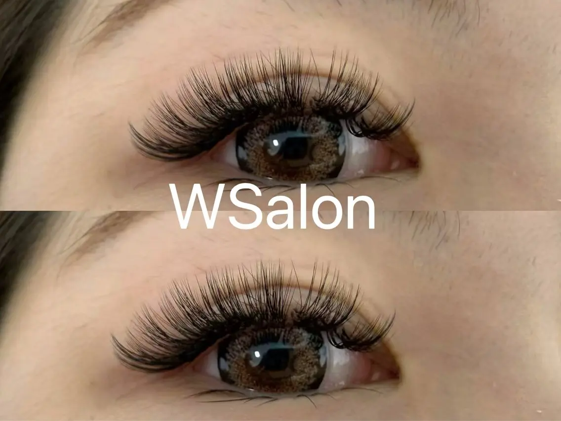 マツエク・マツパ 付け放題 バインドロック カラーマツエク フラットラッシュ 韓国風マツエク W Salon アイラッシュのマツエク・マツパデザイン