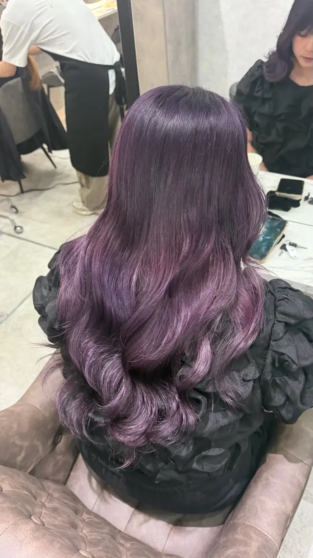 ロング カラー 【暖色カラー+色持ち 重視】💟まなみのヘアスタイル