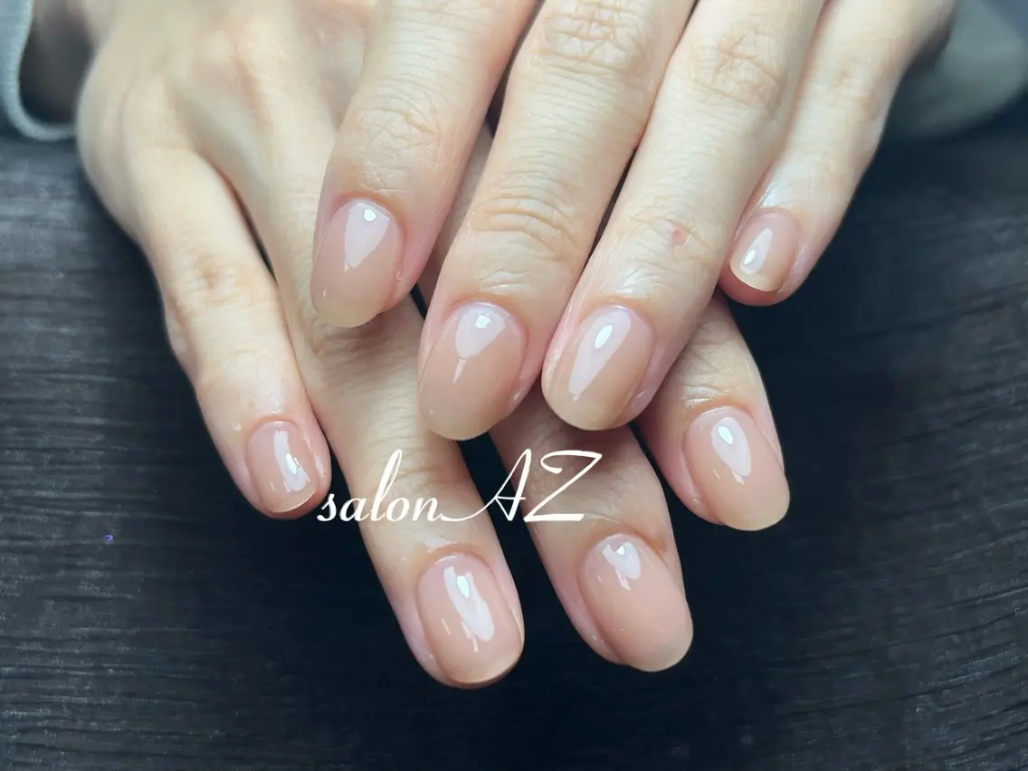 ネイル アートネイル 長さ出し フットネイル フレンチネイル ジェルネイル ハンドネイル salon AZのネイルデザイン