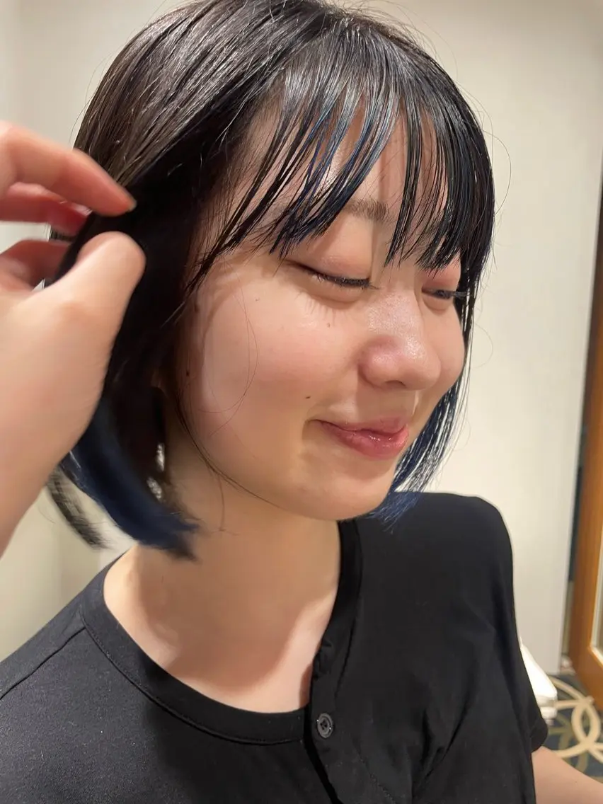 ショート カラー ヘアカラー Nico☺︎🎀YU ボブ/カットのヘアスタイル