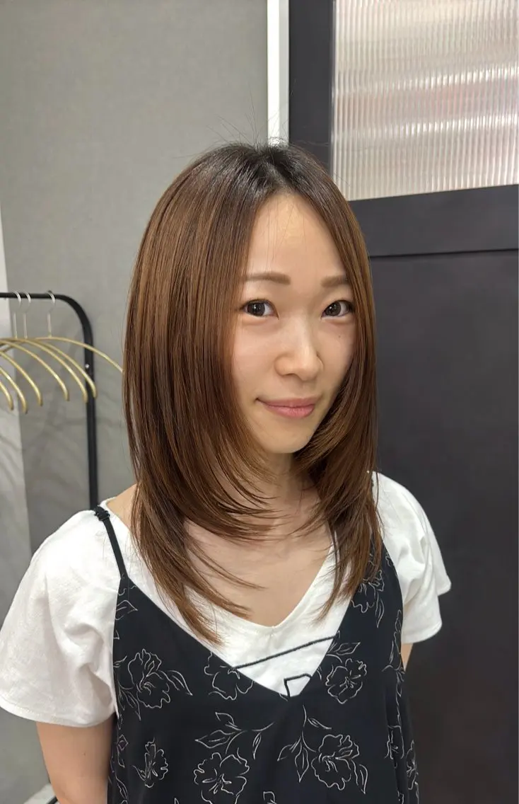 ミディアム okura nanamiのヘアスタイル