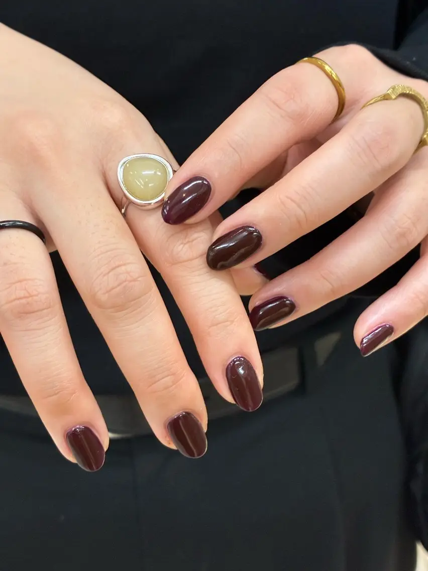 ネイル ブラウン マットネイル DEE nail moeka.Gのネイルデザイン