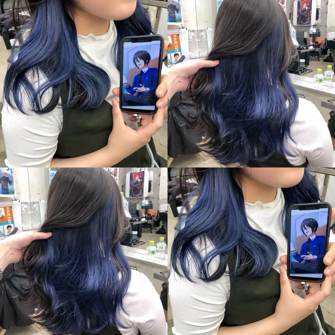 セミロング カラー 推しカラー✨ オタク美容師ユウカのヘアスタイル