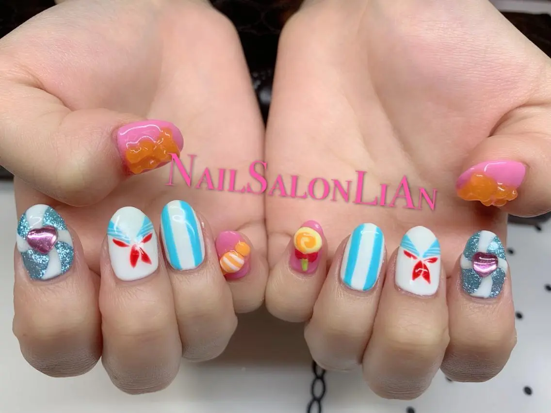 ネイル 持ち込み ハンドネイル NailSalon LiAnのネイルデザイン