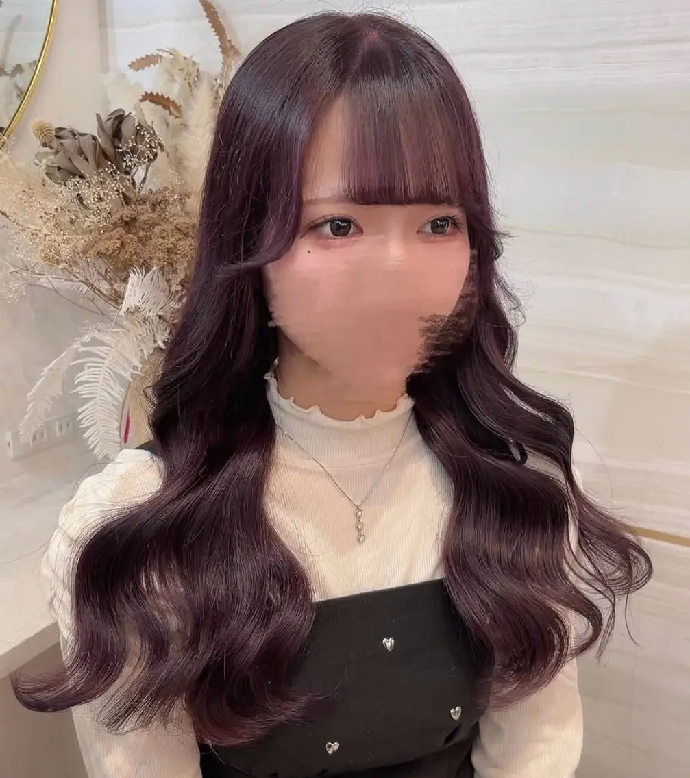 セミロング カラー カット 縮毛矯正 🫧Ess 🎀chihinaのヘアスタイル