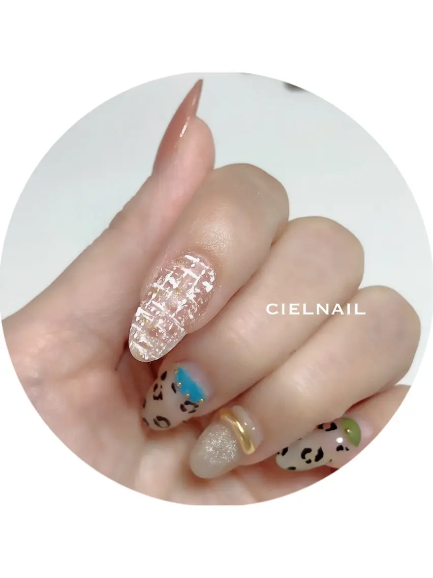 ロング ハンドネイル cielnail 祇園のネイルデザイン