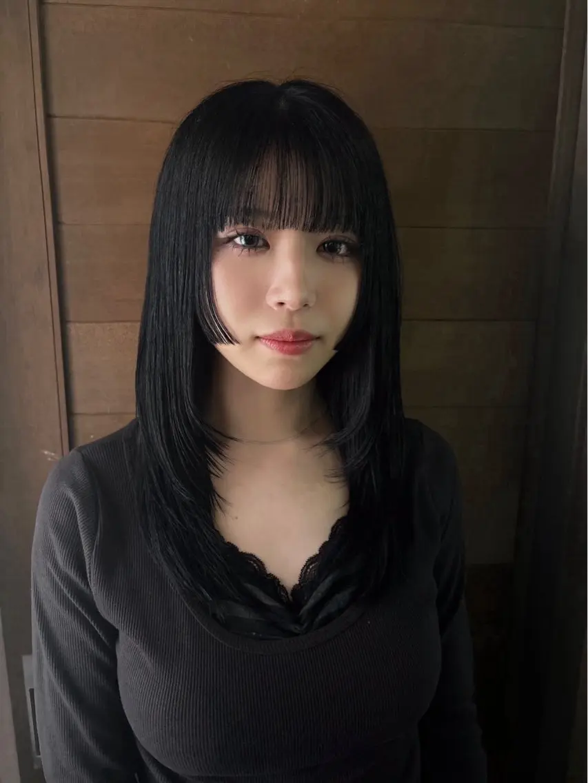 セミロング レイヤーカット カット ヘアカラー トリートメント TAP /金沢市 瀧川優羽 ໒꒱· ﾟのヘアスタイル