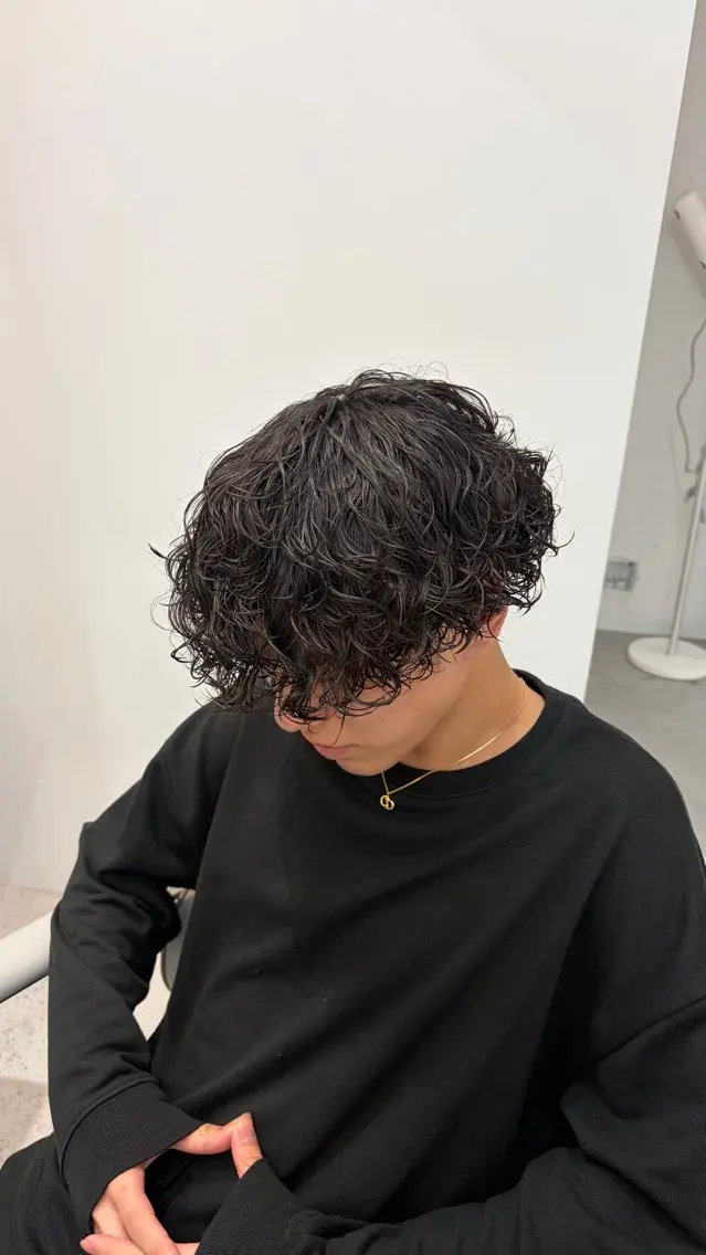 メンズ メンズパーマ カット パーマ Miyu🎀✂️ カットモデル募集のヘアスタイル