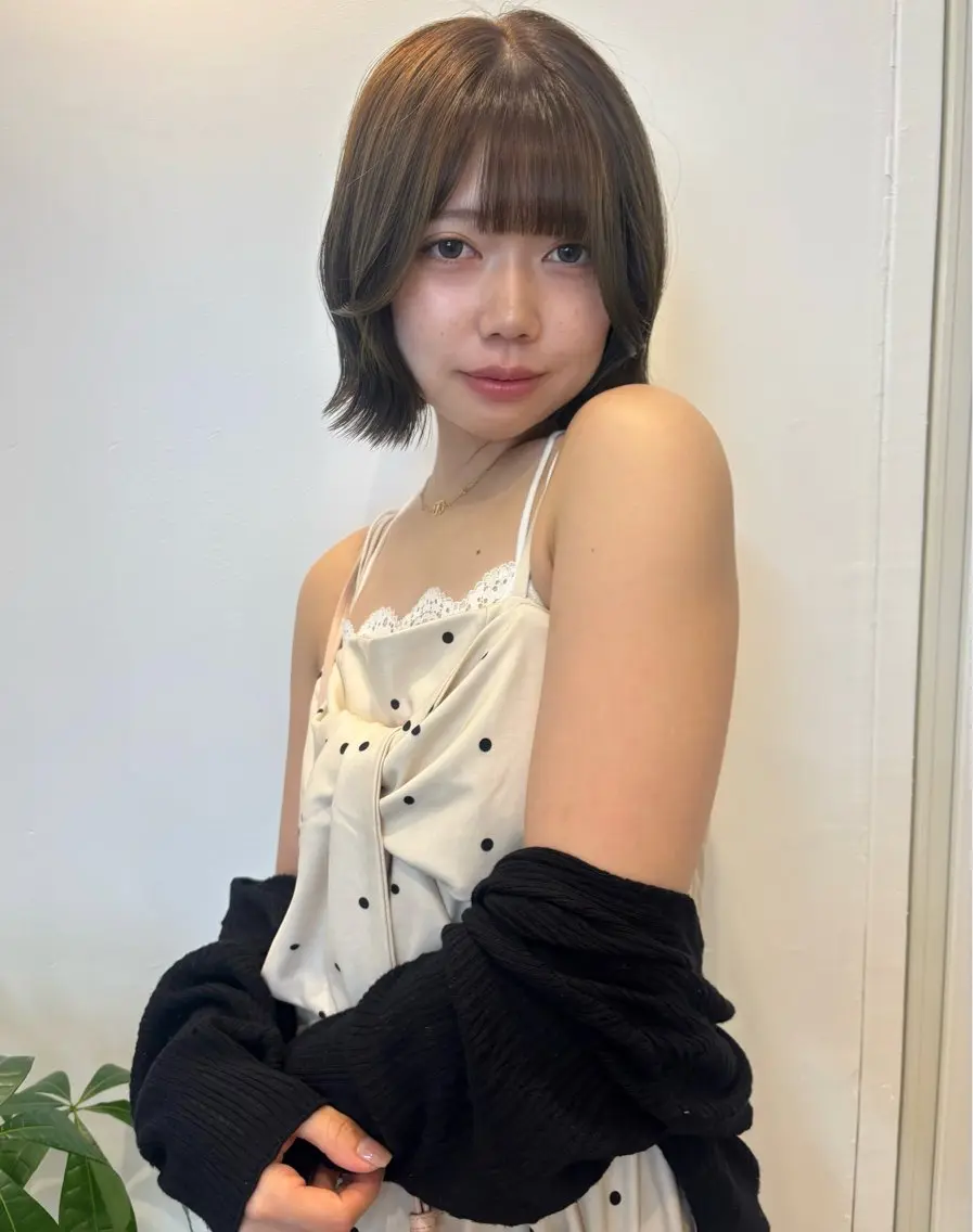 [鍋嶋限定🪄︎︎]顔周りカット＋カラー＋オージュア4STEPトリートメント¥16170→¥14170の写真